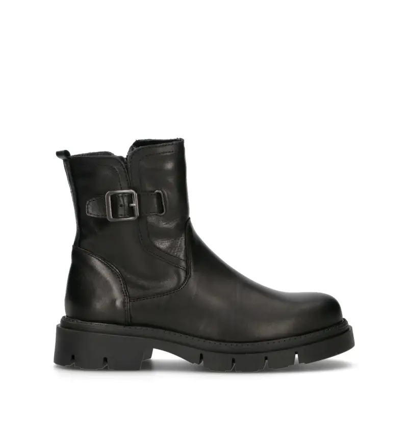 Tronchetto donna nero in pelle Vario