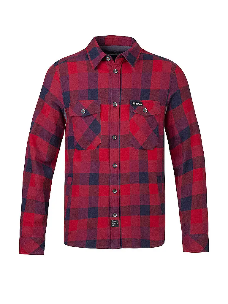 Camicia da arrampicata da uomo Virage Flannel rosso scuro | L