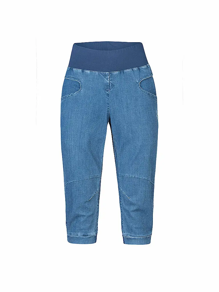Jeans da arrampicata da donna Chain Capri 3/4 blu | 34