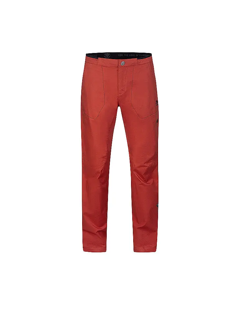 Pantaloni da arrampicata da uomo Runout rosso | XS
