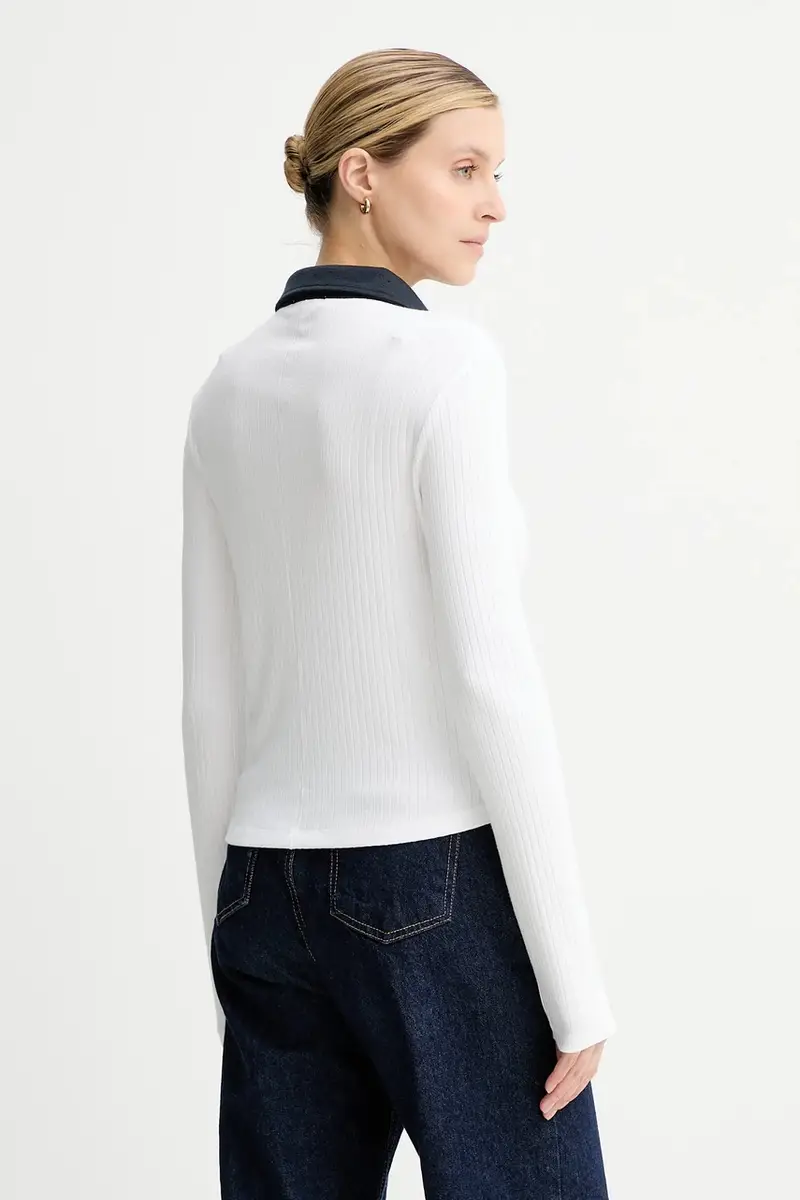 camicia a maniche lunghe colore bianco RE0C25FP3LW miniatura 3