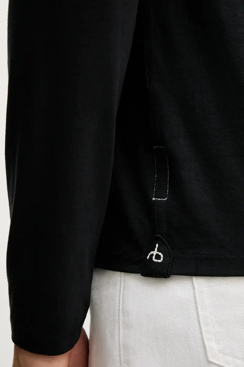 camicia a maniche lunghe colore nero MBC25ST043TJ43 miniatura 5