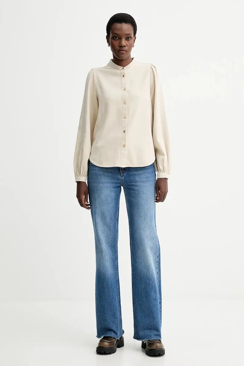 camicia donna colore beige RJ0225FSUSS miniatura 2