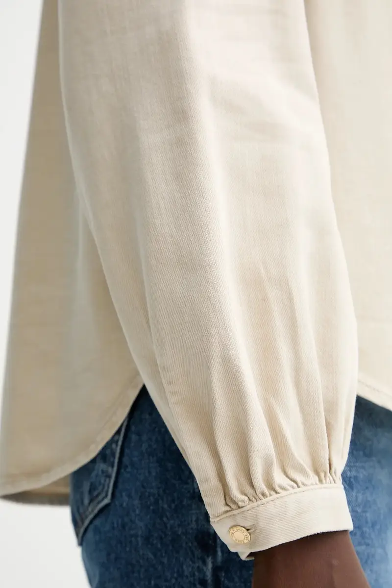 camicia donna colore beige RJ0225FSUSS miniatura 5