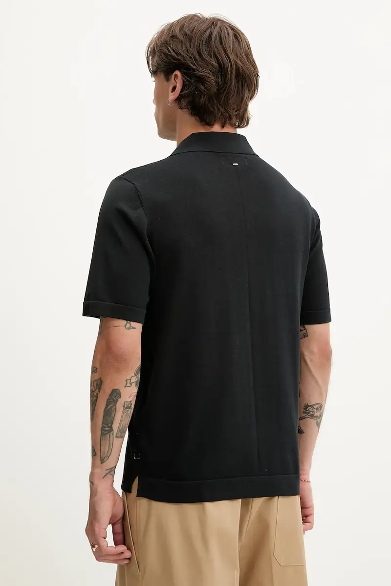 camicia uomo colore nero MBS25P038LN38 miniatura 3