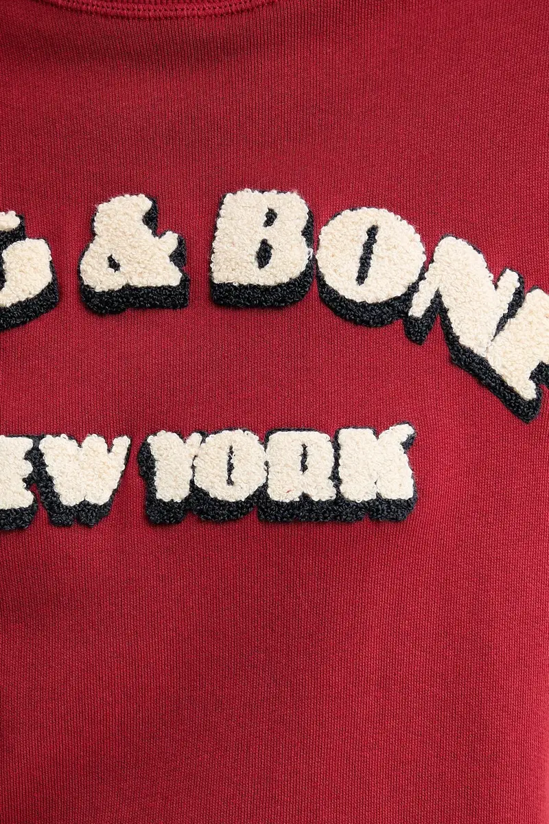 felpa donna colore rosso con applicazione RE0E25FT3VW miniatura 5