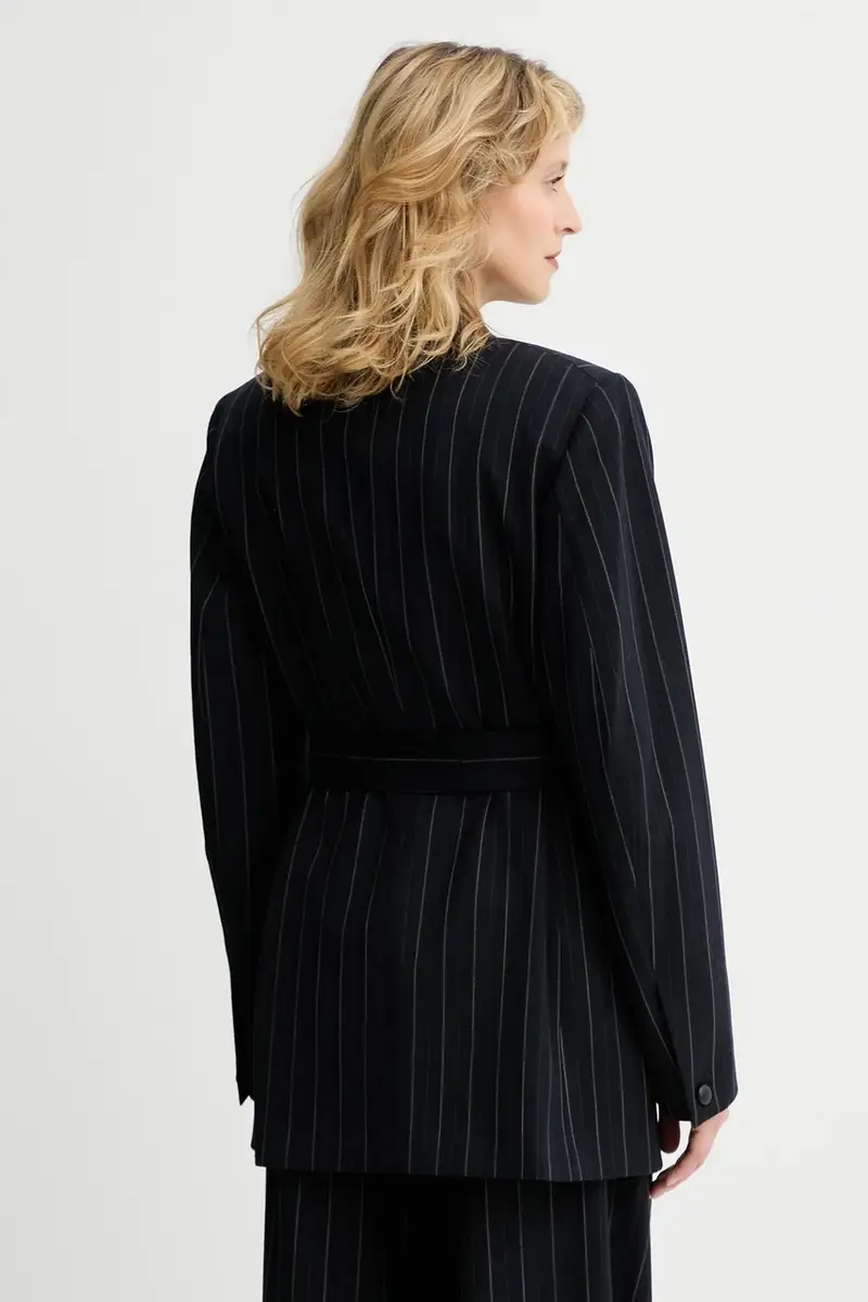 giacca con lana colore blu navy RA8925F4MCN miniatura 3