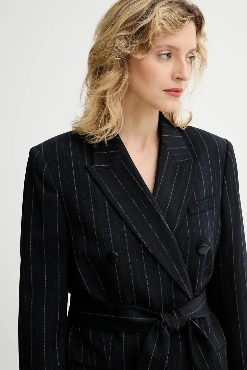 giacca con lana colore blu navy RA8925F4MCN miniatura 4