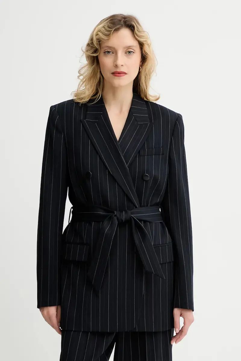 giacca con lana colore blu navy RA8925F4MCN