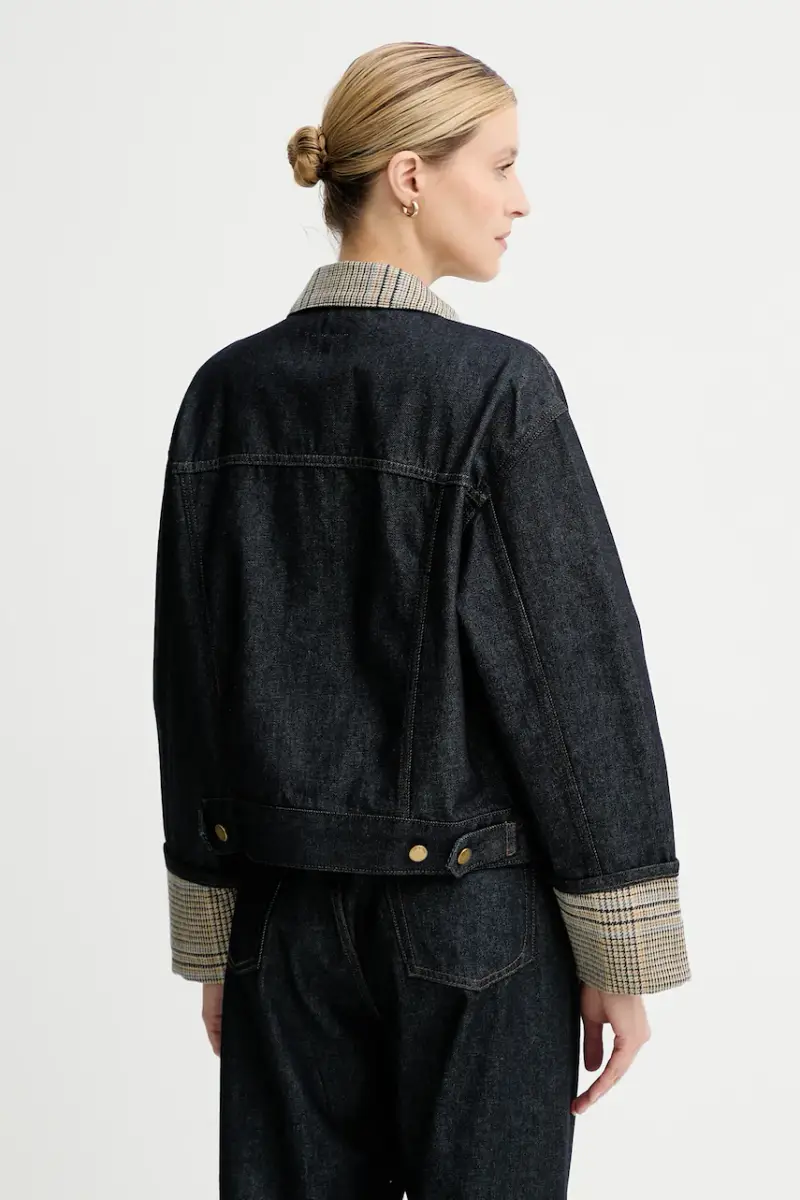 giacca di jeans colore nero RJ1025FORMR miniatura 3