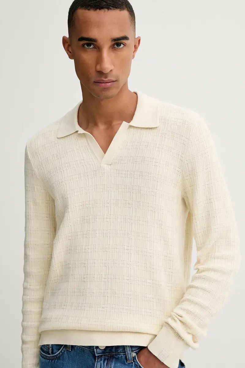 maglione in cotone uomo colore beige RH3625F6MCO miniatura 4