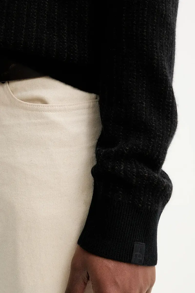 maglione in lana uomo colore nero RH2325F6MWL miniatura 5