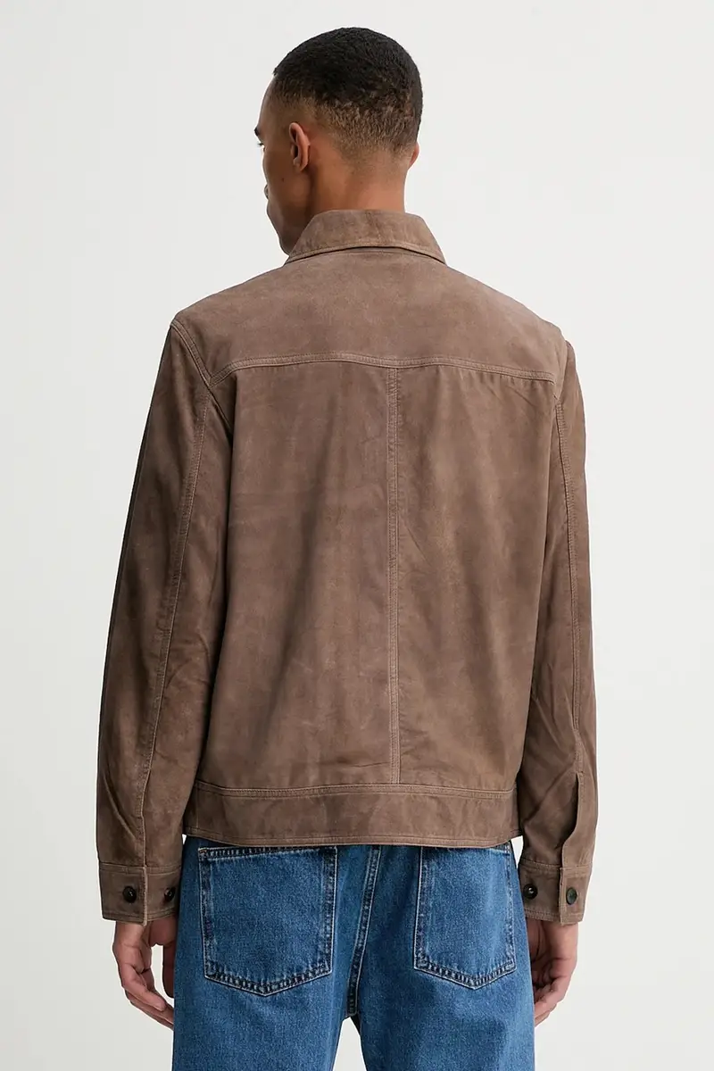 scialle con lana colore marrone RV7525F0MLT miniatura 3