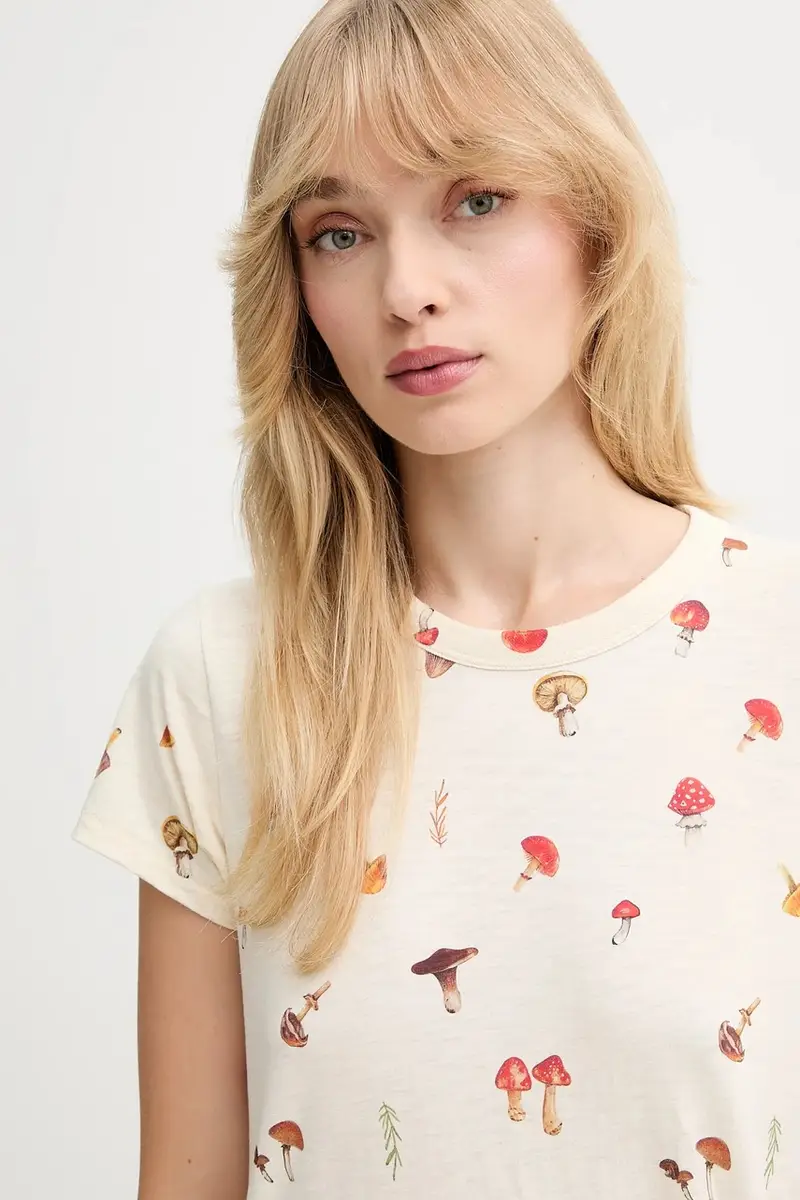 Rag & Bone T-shirt Donna Beige 3764946 miniatura 4