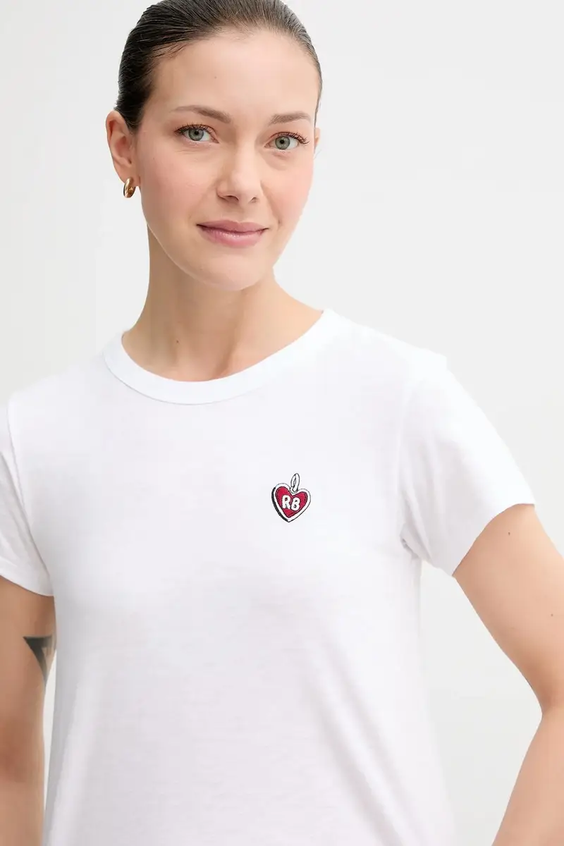 Rag & Bone T-shirt Donna Bianco 3766189 miniatura 5