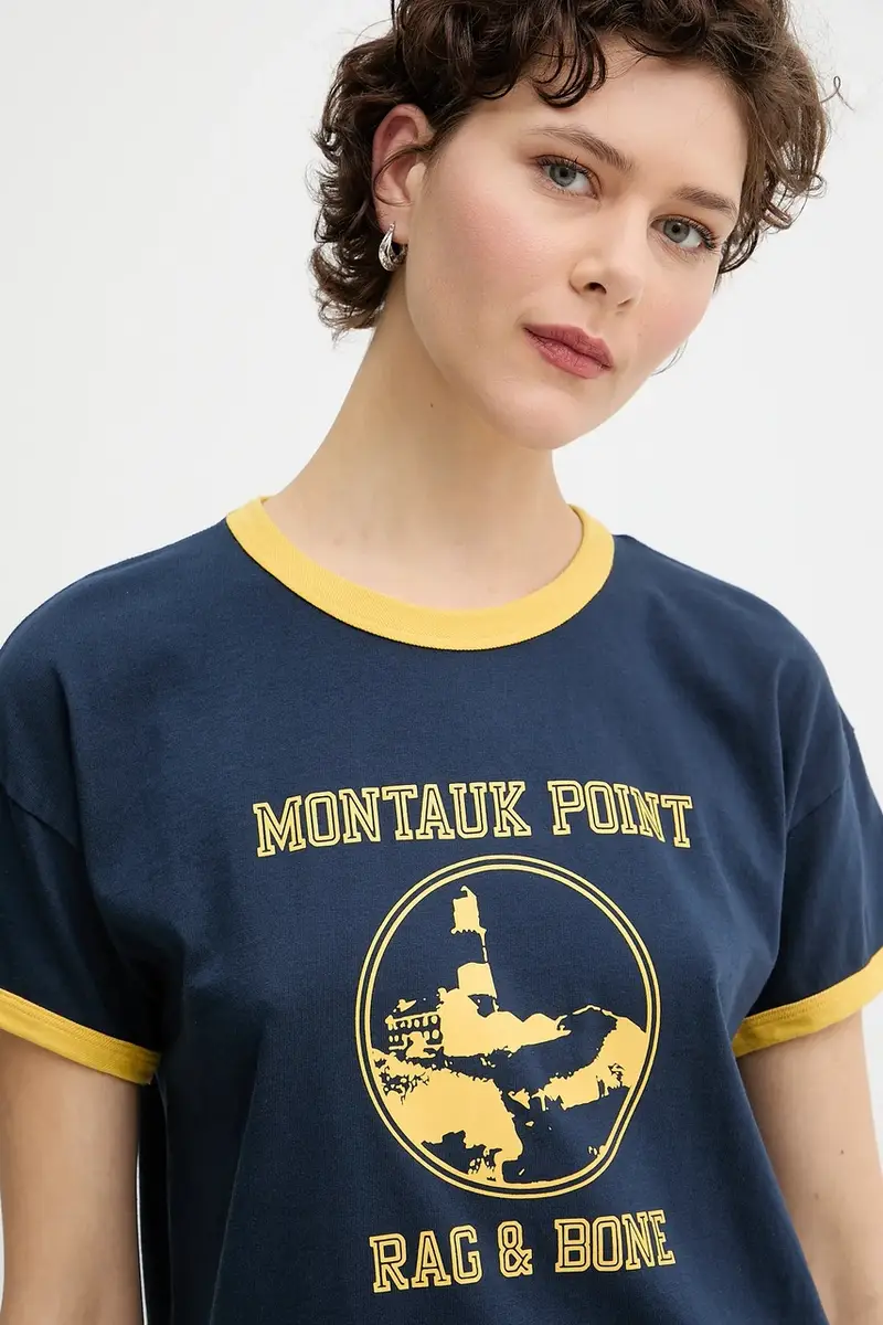 Rag & Bone T-shirt Donna Blu 3767594 miniatura 4