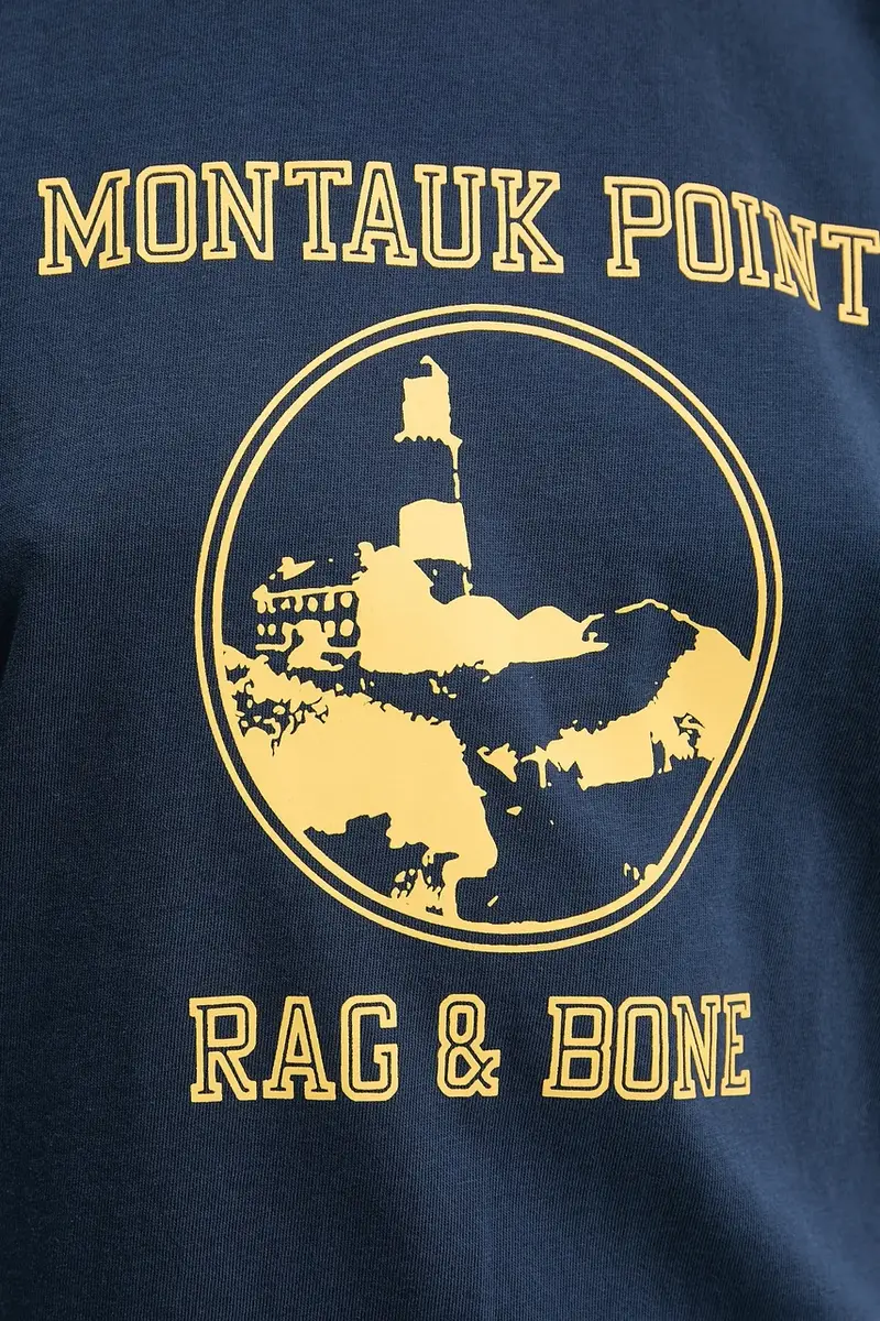 Rag & Bone T-shirt Donna Blu 3767594 miniatura 5