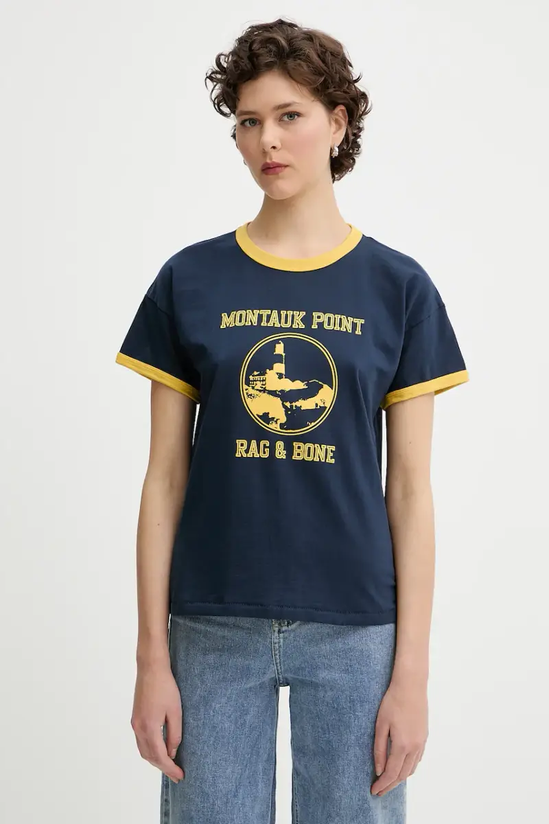 Rag & Bone T-shirt Donna Blu 3767594