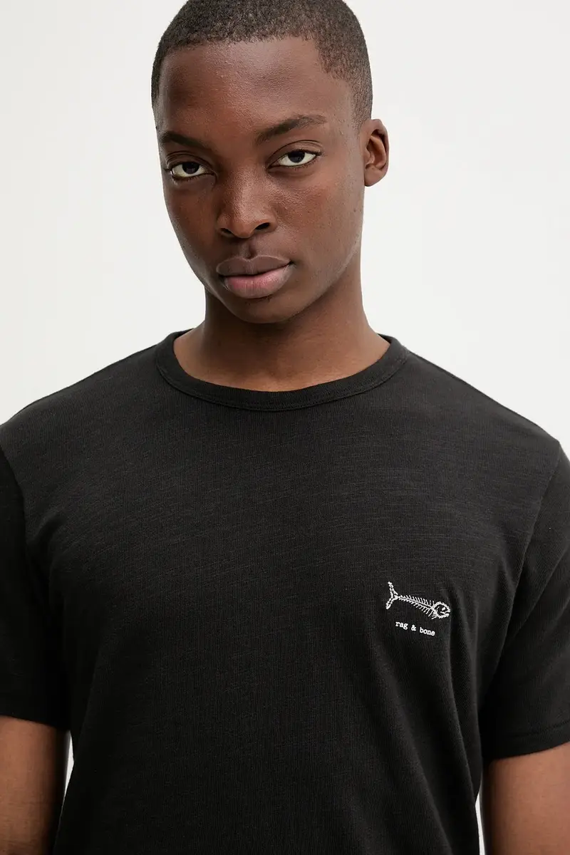 Rag & Bone T-shirt Uomo Nero 3775773 miniatura 4