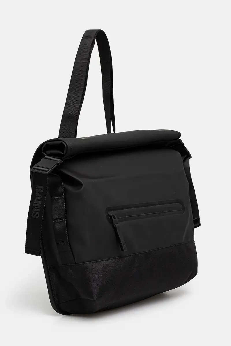 borsa Trail Rolltop Messenger Bag W3 Nero miniatura 2