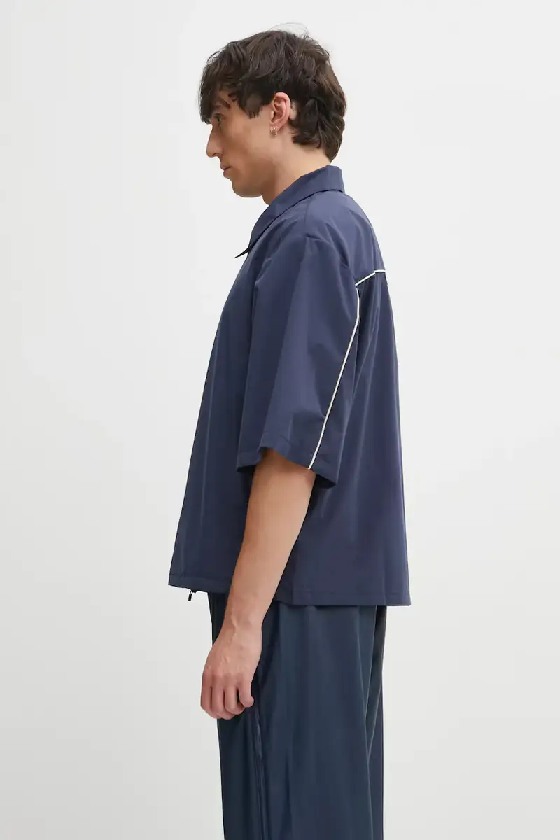 camicia Rains x Umbro colore blu 20910.142 miniatura 2