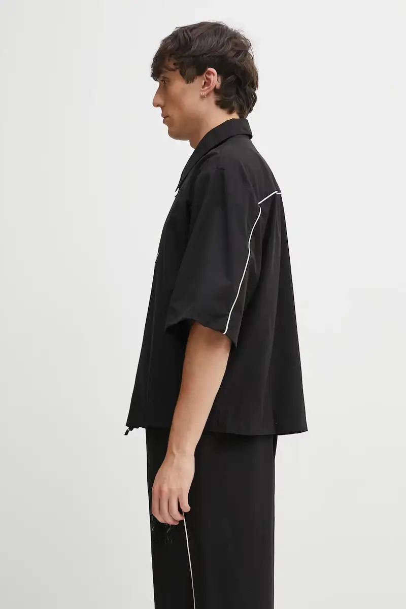 camicia Rains x Umbro colore nero 20910.01 miniatura 3