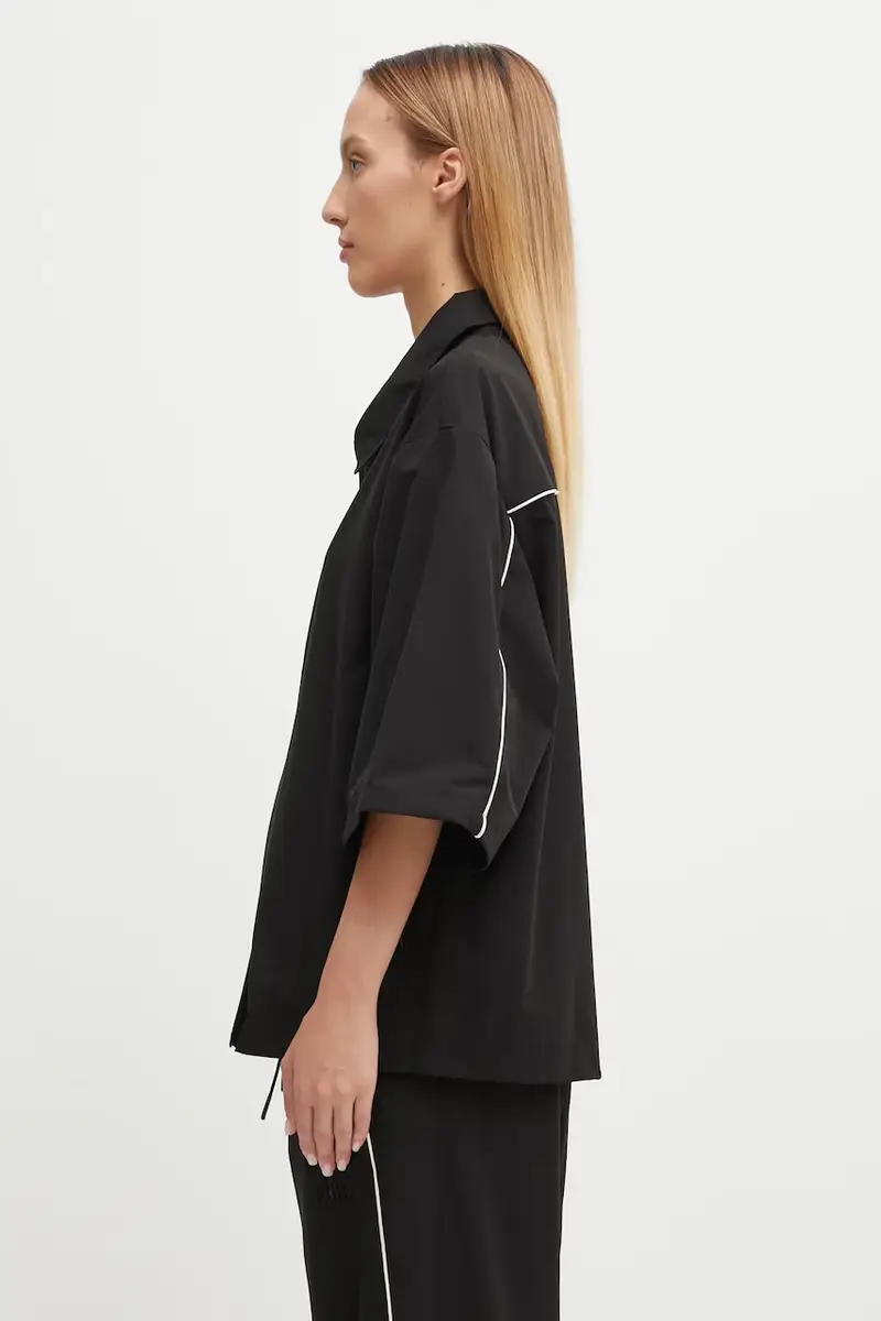 camicia Rains x Umbro colore nero 20910.01 miniatura 4