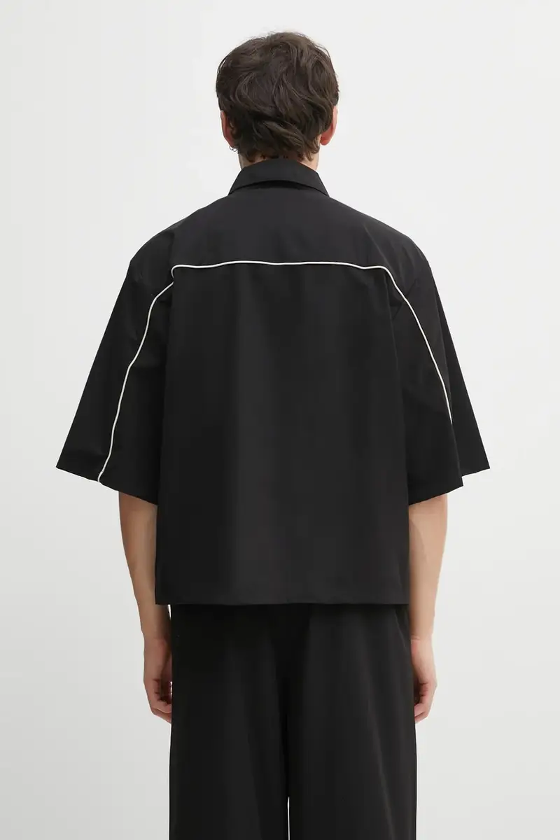 camicia Rains x Umbro colore nero 20910.01 miniatura 5