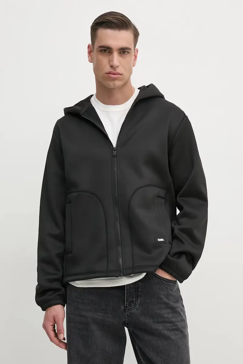 felpa Safi Fleece Hood Jacket T1 colore nero con cappuccio 21900 miniatura 2