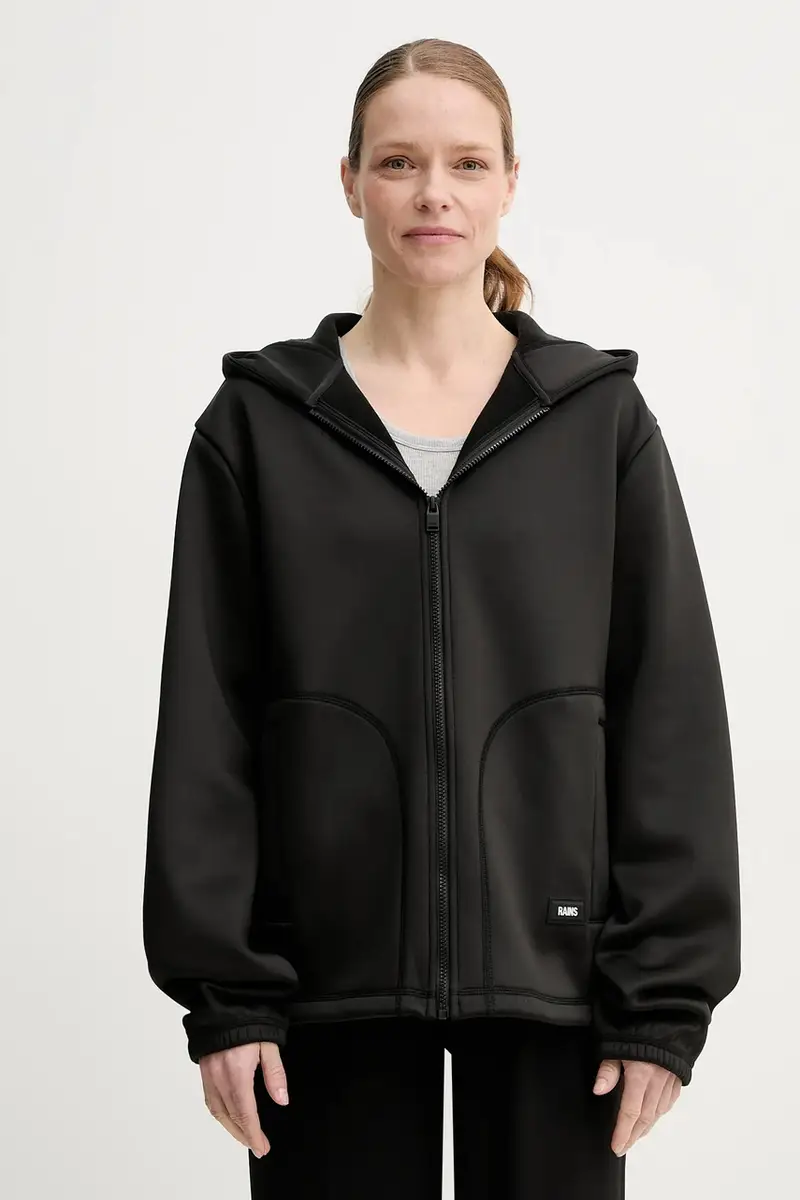 felpa Safi Fleece Hood Jacket T1 colore nero con cappuccio 21900 miniatura 3