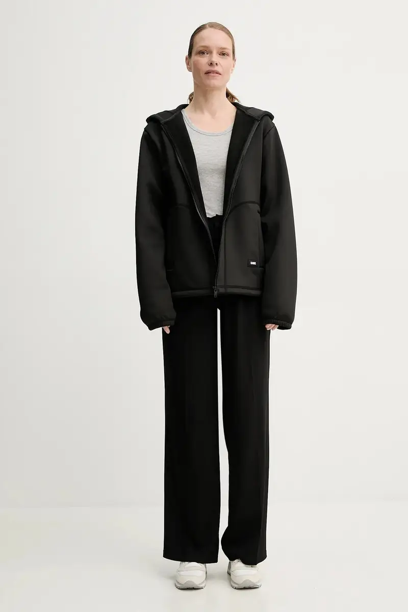 felpa Safi Fleece Hood Jacket T1 colore nero con cappuccio 21900 miniatura 5