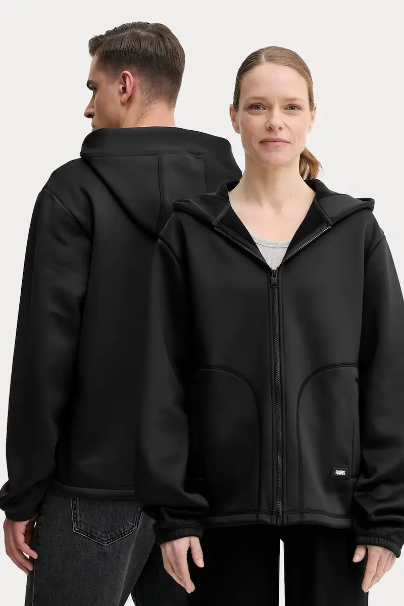 felpa Safi Fleece Hood Jacket T1 colore nero con cappuccio 21900