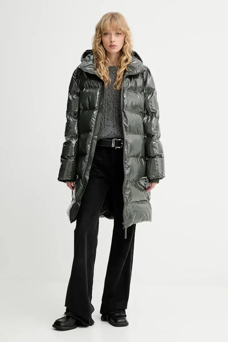 giacca 15130 Alta Longer Puffer Jacket colore verde 15130 miniatura 2