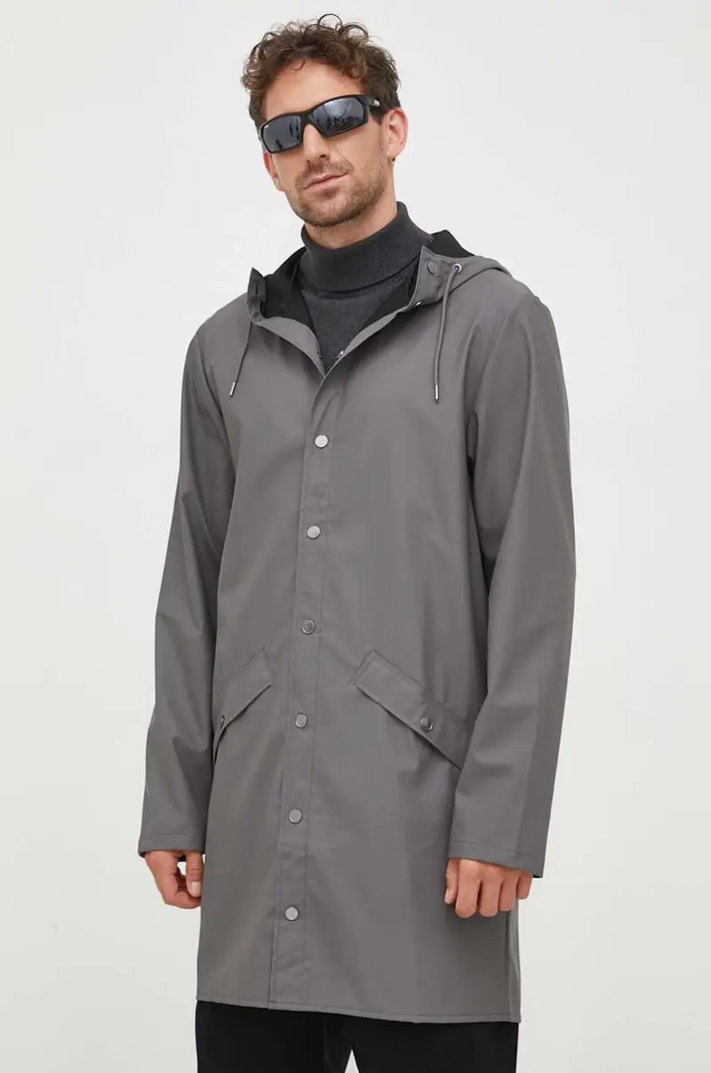 giacca impermeabile 12020 Jackets Grigio miniatura 2