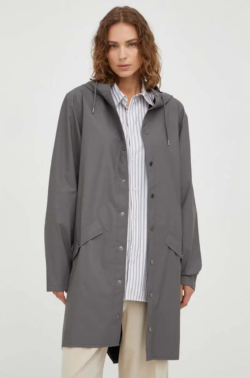 giacca impermeabile 12020 Jackets Grigio miniatura 3