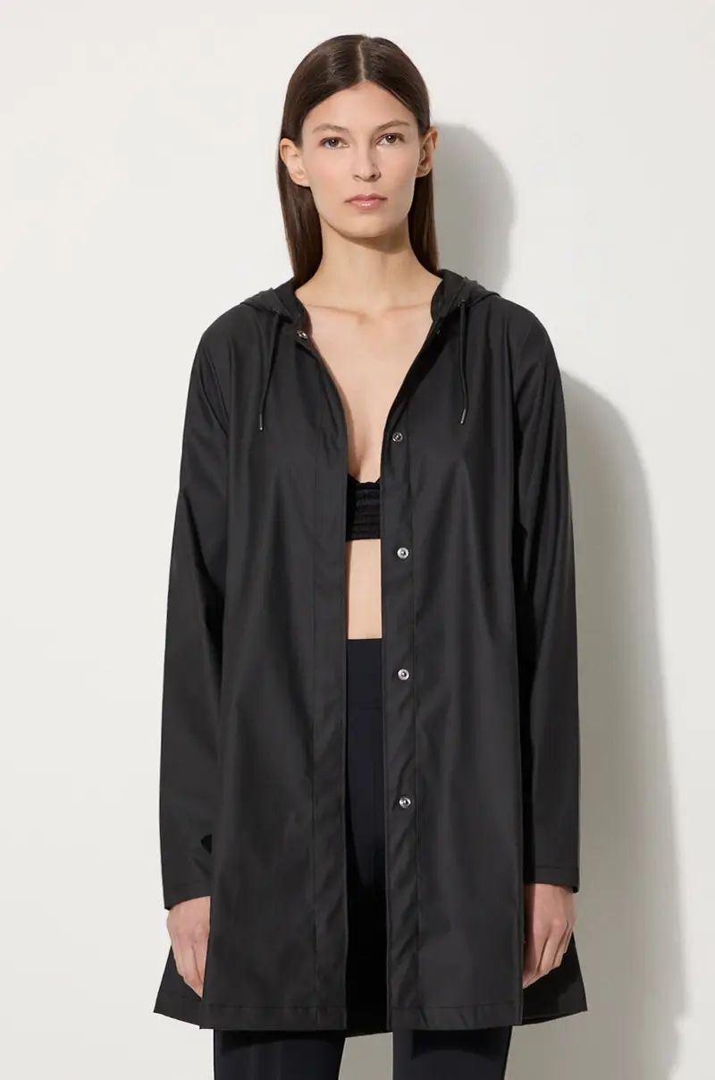 giacca impermeabile 18050 A-line W Jacket donna Nero