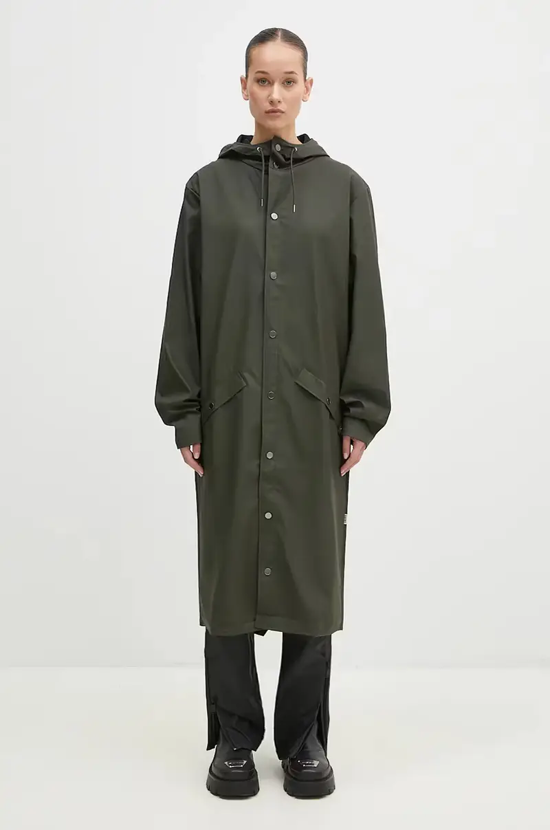 giacca impermeabile Longer Jacket Verde