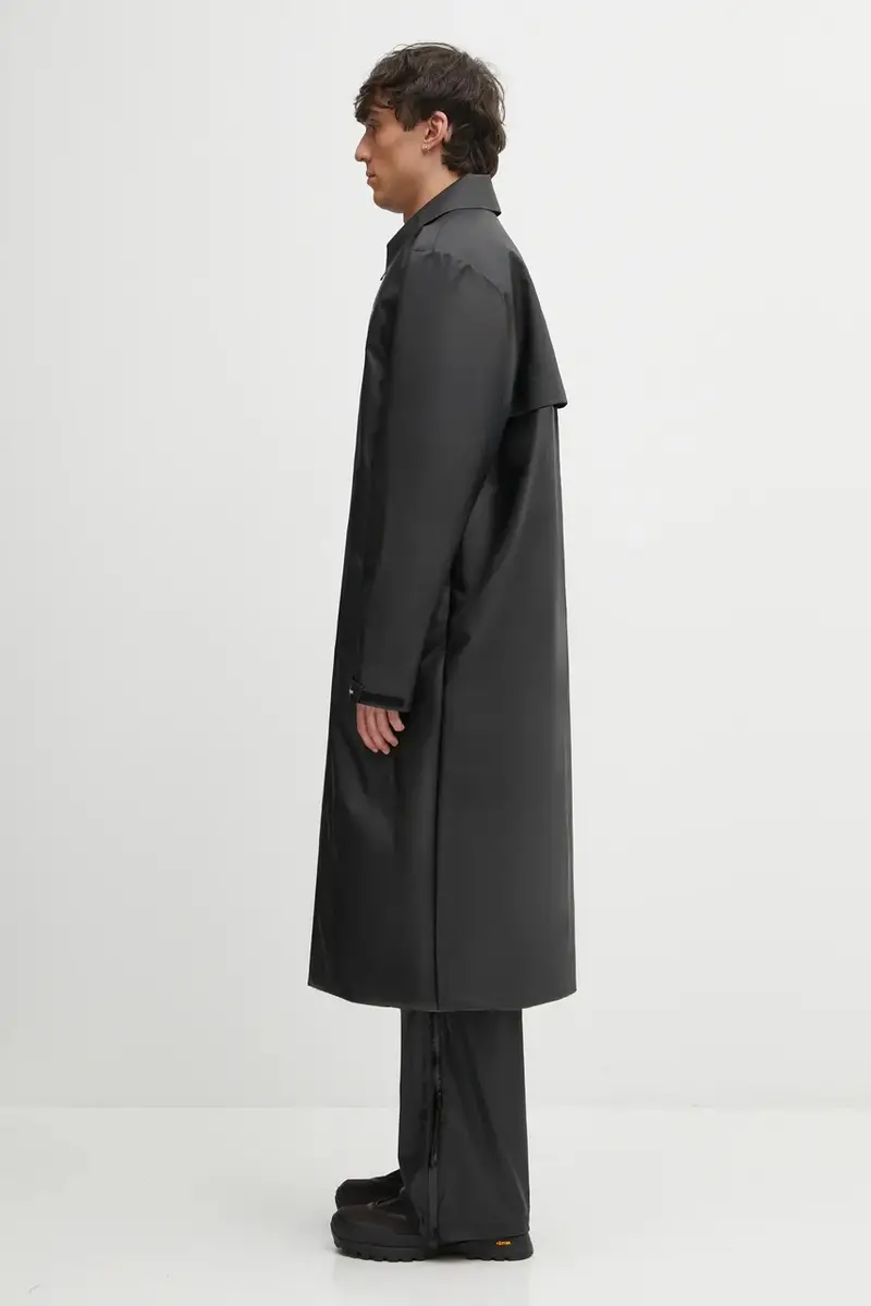 giacca impermeabile Rains x Umbro colore nero 20920.01 miniatura 3