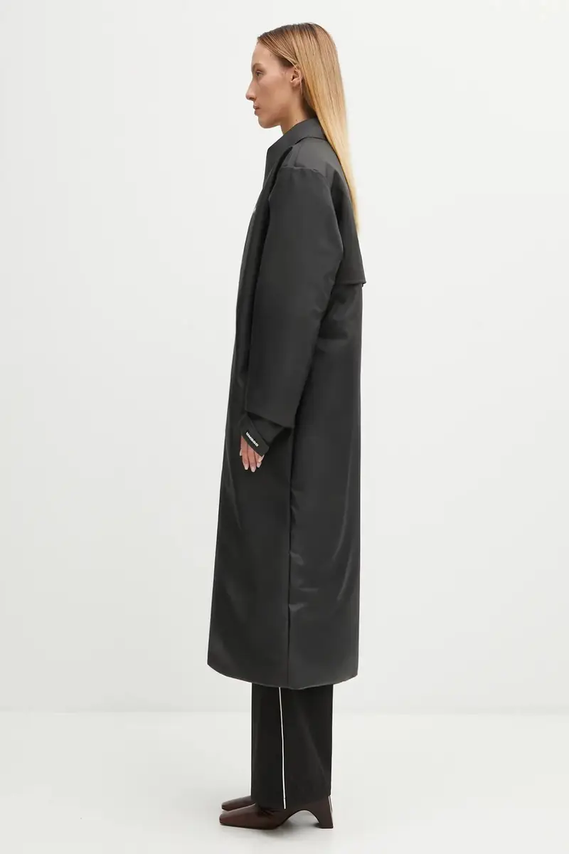 giacca impermeabile Rains x Umbro colore nero 20920.01 miniatura 4