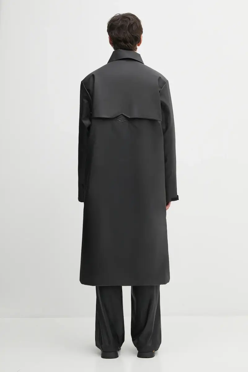 giacca impermeabile Rains x Umbro colore nero 20920.01 miniatura 5