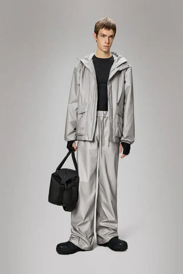 Giacca Lohjia grigio ghiaccio con tasche miniatura 2