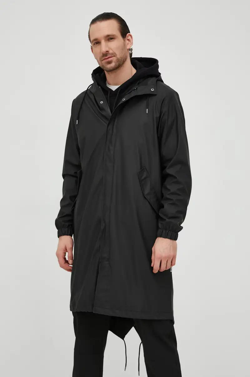 Rains Parka Nero 2984727 miniatura 2