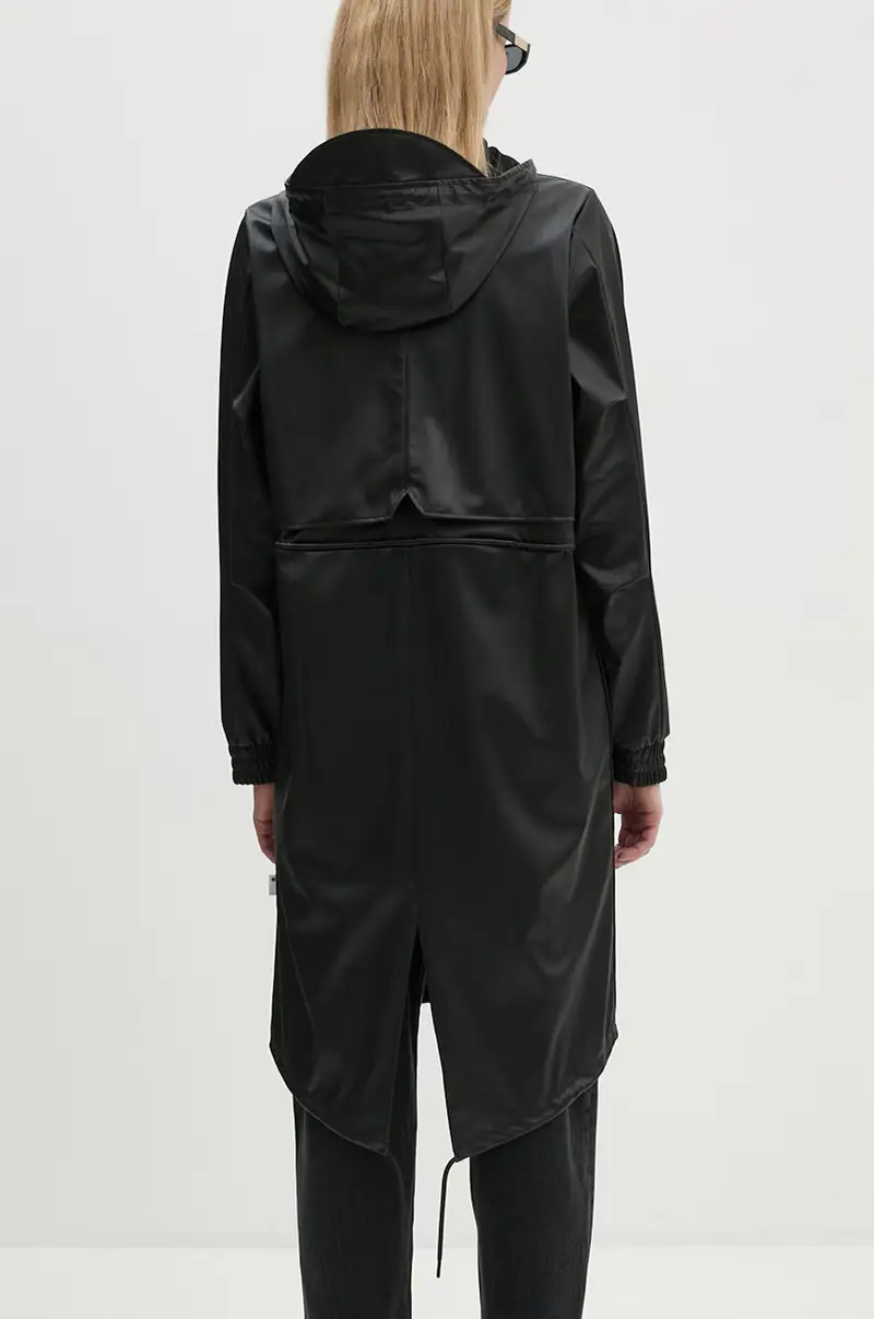 Rains Parka Donna Nero 3626050 miniatura 3