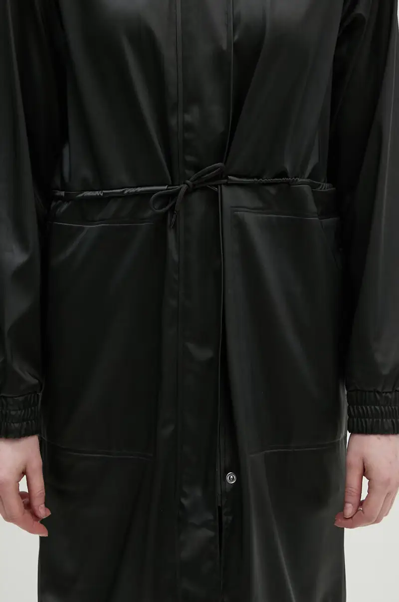 Rains Parka Donna Nero 3626050 miniatura 5