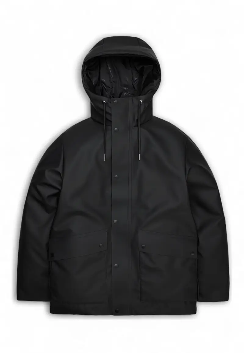 Giubbino Uomo Rains 21450 BLACK