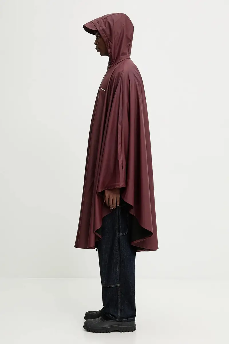 mantello Rains x Umbro colore granata 20800.141 miniatura 3