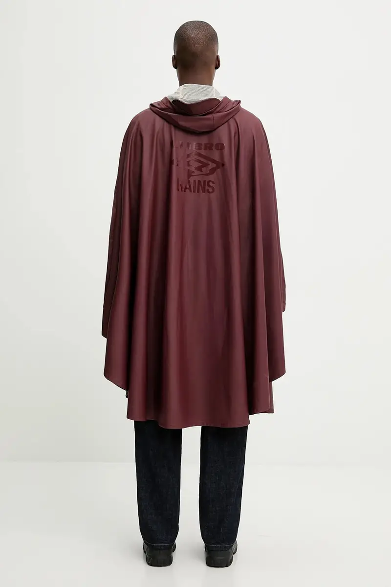 mantello Rains x Umbro colore granata 20800.141 miniatura 5