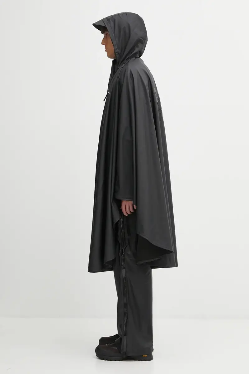 mantello Rains x Umbro colore nero 20800.01 miniatura 3