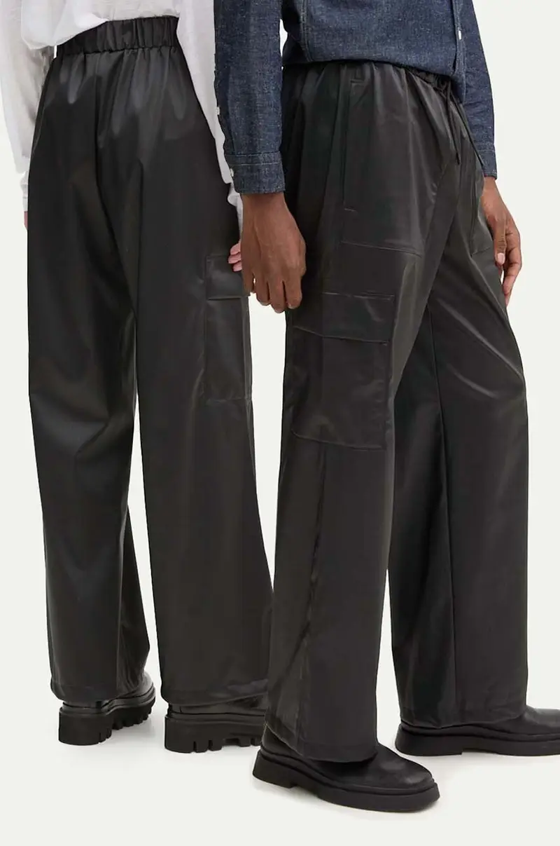 pantaloni Cargo Rain Pants Wide W3 colore nero 18990-84