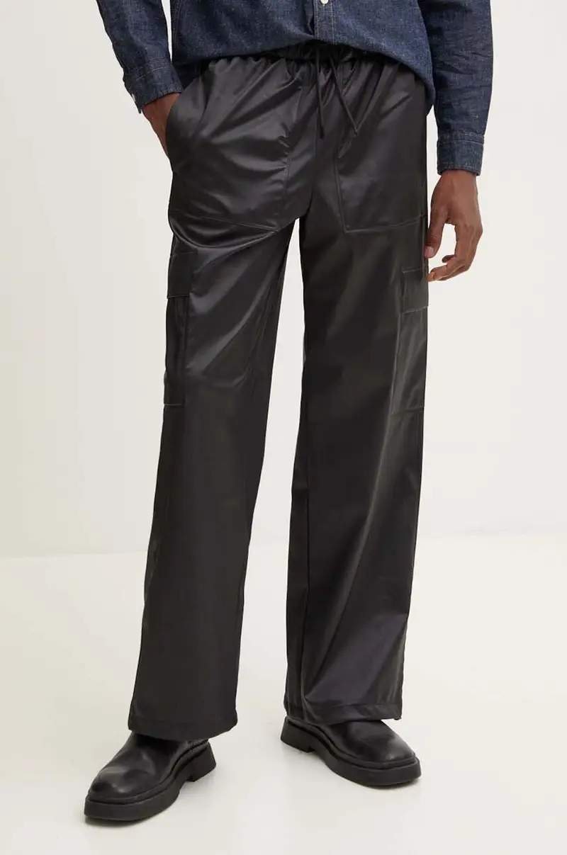 pantaloni Cargo Rain Pants Wide W3 colore nero 18990-84 miniatura 2